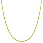 Kooljewelry 14k Yellow Gold 0.85 mm Box Chain Necklace