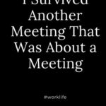 I Survived Another Meeting That Was About a Meeting #worklife: Funny Adult Gag Gift for Coworker or Boss