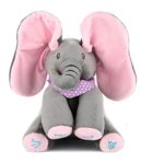 MLSH Peek-a-Boo Elephant,Interactive Plush Toy Sing and Play Stuffed Animal Doll for Infants, Adjust Volume Baby Showers, Toddler Birthdays, Christmas Toys for Baby Birthday Gift
