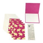 Nepal Greeting Card and Envelope Set: Elephant, Eco-friendly Handmade Lokta Paper