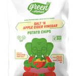LesserEvil Green Elephant Kettle Chips, Salt and Apple Cider Vinegar, 5.0 Ounce (Pack of 14)
