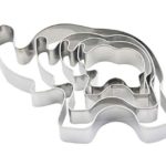 4 PCS Set Cute Elephant Shaped Stainless Steel Cake Fondant Cookie Mold Cutters
