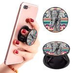 Tribe Elephant Phone Finger Foldable Expanding Stand Holder Kickstand Hand Grip Car Mount Hooks Widely Compatible with Almost All Phones/Cases