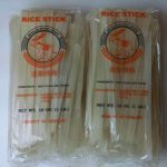 Wide Thai Rice Stick Noodles Xl (1cm) Pack of 2 (2 Lbs) Royal Elephant brand