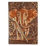 Elephant Journal,Leather Writing Journal Notebook,A5 Lined Journal,200Pages,Personal Diary-Antique Handmade Embossed Daily Notepad Sketchbook,Travel Diary&Notebooks to Write in,Gift for Men&Women