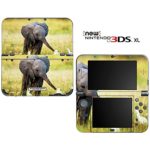 Baby Elephant and Egrets Decorative Video Game Decal Skin Sticker Cover for the “New” Nintendo 3DS XL (2015-2017 Edition)