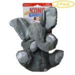 KONG Comfort Kiddos Dog Toy – Elephant Large – (6.2″ W x 8.8″ H) – Pack of 2
