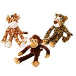 Multipet Swingin Safari Dog Toy Toy Dogs Type:3 Animals Set