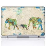 Meffort Inc 15 15.6 Inch Laptop Notebook Skin Sticker Cover Art Decal (Included 2 Wrist pad) – Family of Elephants