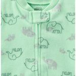 Simple Joys by Carter’s Baby 2-Pack Fleece Footed Sleep and Play, Lamb/Elephant, 3-6 Months