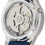 Men’s SNK807 SEIKO 5 Automatic Stainless Steel Watch with Blue Canvas Band