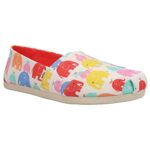 TOMS – Womens Alpargata Espadrille, Size: 8.5 B(M) US, Color: White Colrful Elephant