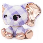 P.Lushes Designer Fashion Pets Ella L’Phante Elephant Premium Stuffed Animal, Blue and Gold, 6”