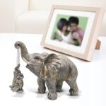 Boragai Elephant Statue Home Decor – Birthday Gifts for Mom+Women, Elephant Figurines Decorations for Living Room Decor, Table Centerpiece, Shelf, Office Decor, Bookshelf, Ornaments