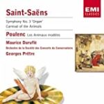 Saint-Saens: Organ Symphony; Carnival / Poulenc: Les Animaux Modeles ( Model of the Animals) ~ Pretre