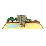 Lovepop Elephant Family Pop Up Card – 3D Card, Father’s Day Card, Card for Dad, Card for Husband, 3D Father’s Day Card, Animal Card