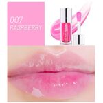 Plumping Lip Oil, Long Lasting Hydrating Lip Gloss Tinted Lip Balm Non-sticky Revitalizing, Tinting Lip Care Oil for Dry Lip (RASPBERRY)