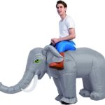 GOOSH Inflatable Elephant Costume for Adult Halloween Costume Women Man Funny Blow up Costume for Halloween Party Cosplay