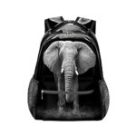 Pardick Elephant School Backpacks for Girl Student Daybag Water Resistant?Animal Elephant Travel Schoolbag for Women/Men College Bookbags