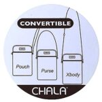 Chala Crossbody Cell Phone Purse – Women PU Leather Multicolor Handbag with Adjustable Strap – Elephant – Purple