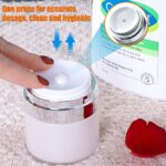 Airless Pump Jars, 1.7 oz Airless Pump Bottles, Acrylic moisturizer Container with Pump, New Empty Airless Cosmetic Container for Thick Moisturizer, Skincare Cream, Travel Lotion Container (2 Pack)