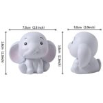 1 PCS Baby Elephant Cake Topper Resin Little Peanut Figurine Jungle Safari 3D Animal Cake Decorations for Elephant Theme Baby Shower Kids Boys Girls Birthday Party Supplies