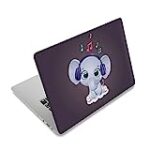 12.1 13 13.3 14 15 15.4 15.6 Inches Personalized Laptop Vinyl Skin Sticker Decal Universal Netbook Skin Sticker Reusable Notebook PC Art Decal Protector Cover Case (Elephant)