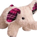 Health Extension SNUG AROOZ Cute Ella The Elephant Stuffed Animals for Dogs, Cool Puppy Toys, Tough & Durable Soft Squeaky for Chewers, for Pet – (11 inches, Beige)