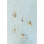 Creative Co-Op 14″ Metal Elephant Ornament with Bell