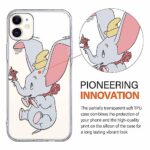 2 Pack Cute Cartoon Phone Case for iPhone 12/12 Pro Case 6.1″,Kawaii Elephant Anime Character Cases for Women Girls Kids,Girly Cloud Stars Soft TPU Shockproof Protective Funda for iPhone 12 Clear