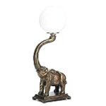 VERDUGO GIFT Trumpeting Elephant Globe Lamp