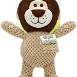 RUFFIN’ IT Tuff Plush Jungle Friends Dog Toys – Stuffed Plush Elephant, Lion, and Monkey Toys
