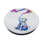 Cute Baby Elephant Watercolor Rainbow Drawing Phone Grip PopSockets PopGrip: Swappable Grip for Phones & Tablets