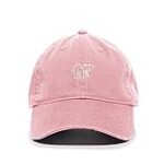 Tech Design Elephant Baseball Cap Embroidered Cotton Adjustable Dad Hat Light Pink
