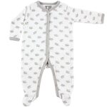 Luvable Friends Unisex Baby Cotton Sleep and Play, Elephant, 3-6 Months