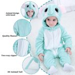 TONWHAR Kids’ And Toddlers’ Infant Tiger Dinosaur Animal Fancy Dress Costume Outfit Hooded Romper Jumpsuit (18-24 Months/Height:32″-35″,Elephant)