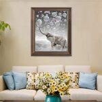 Komidea Paint by Numbers for Adults Kids Beginner, DIY Paint by Number Kits on Canvas Painting Unframed- Happy Elephant 16x20inch