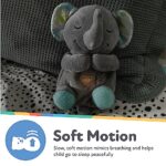 Nuby Lifelike Animated Sleeping Elephant with 8 Soothing Lullabies & 4 Calming White Noises, 30 Min Non-Stop