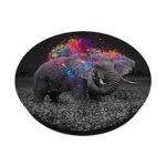 Elephant Colorful Wild animal Gift PopSockets PopGrip: Swappable Grip for Phones & Tablets