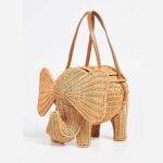 Hxinson Women’s New Rattan Straw Bag Elephant Bag Handbags for Women Luxury Handbags Women Bags Designer (picture)
