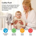 Cloud b Sound Machine with White Noise Soothing Sounds | Cuddly Stuffed Animal | Adjustable Settings and Auto-Shutoff | Ideal for Travel | Elliot Elephant On The Go™