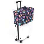 Large Foldable Travel Duffel Bag, Sports Tote Gym Bag For Women with Trolley Sleeve Weekender Overnight Carry On Checked Luggage Bag Hospital Bag Tote Shoulder Handbag Bag(elephant)