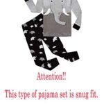 Family Feeling Elephant Little Boys Long Sleeve Pajamas Cotton Pjs Toddler Sleepwears Size 5