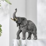 XINXUAN Elephant Statue, Elephant Decor, Elephant Figurines Decorations for Living Room Decor, Table Centerpiece, Home Decor, Shelf Decor, Office Decor, Bookshelf Decor, Nightstand Decor