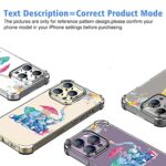 CREFORKIAL Cute Elephant Phone Case for iPhone 14 Pro Max Cases Clear with Design Thin Soft TPU [ Back Case + Four Corner Reinforced Shockproof + Bumper Protective ], Transparent Cell Phone Cover