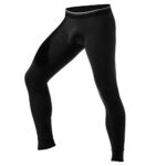 Ouruikia Men’s Thermal Underwear Pants Thermal Bottoms Long Johns Bottoms with Separate Pouch(Black,L)