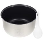 1Pc Inner Cooking Pot Rice Cooker Liner Pot Replacement Cooking Pot Inner Non- Stick Rice Cooking Container for Universal Electric Rice Maker Cooker Accessories 3l