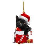 QAZIUY Christmas Decorative Hanging Ornament Christmas Decoration Clearance Cat Craft Elephant Decorations Sided Party Ornaments Acrylic Christmas Double and Pendants Christmas Dog Gifts Christmas