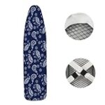Zminciu Ironing Board Cover 15×54 Extra Thick Resist Scorching and Staining, Elastic Edges,4 Fasteners,Large Protective Scorch (Elephant)