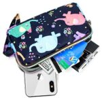 BIAOTIE Large Capacity Wristlet Wallet – Women Printed Nylon Waterproof Handbag Clutch Purse (F-06)